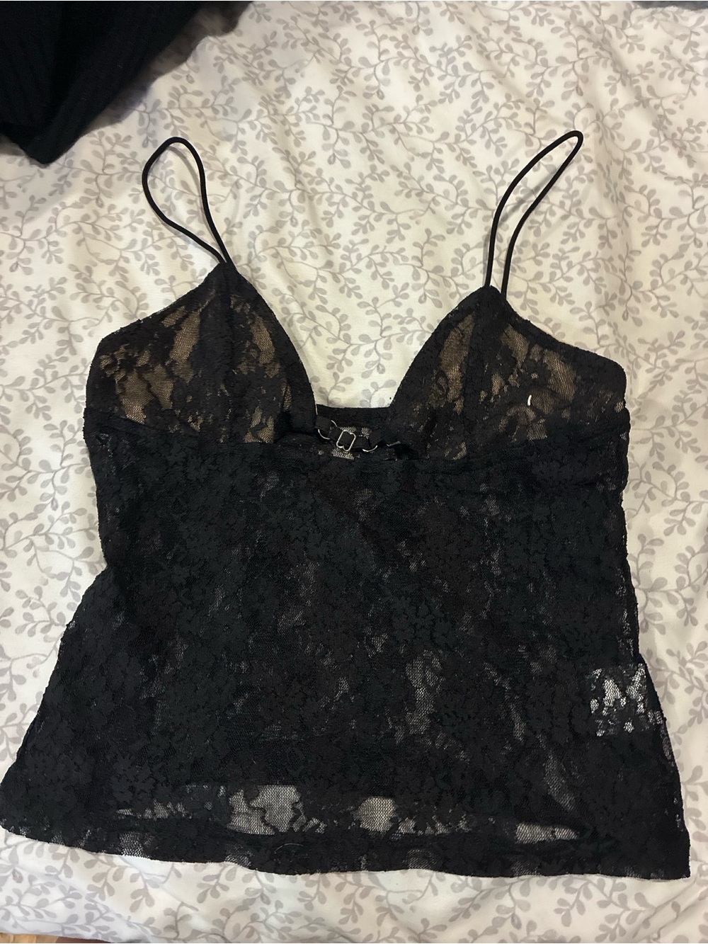 SHEIN Black Lace Spaghetti Strap Cami